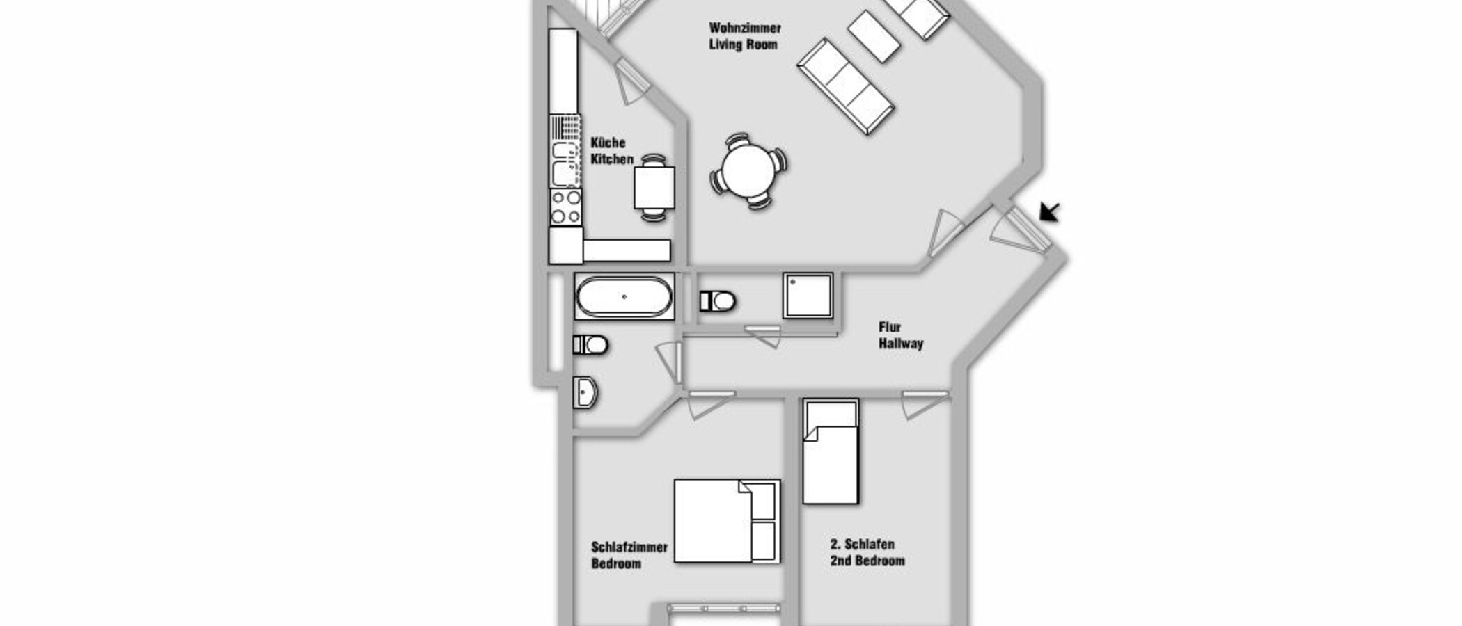 appartamento München Thalkirchen 01 planimetria 10090