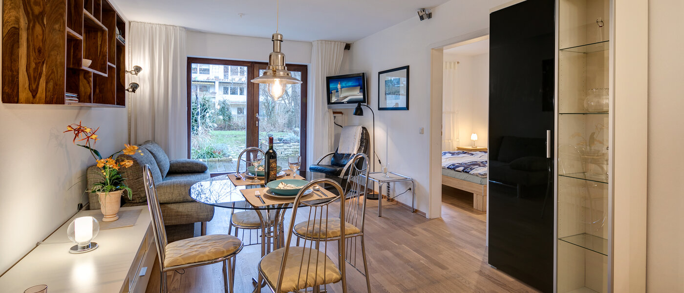 appartamento München Nymphenburg-Gern 02 soggiorno 10196