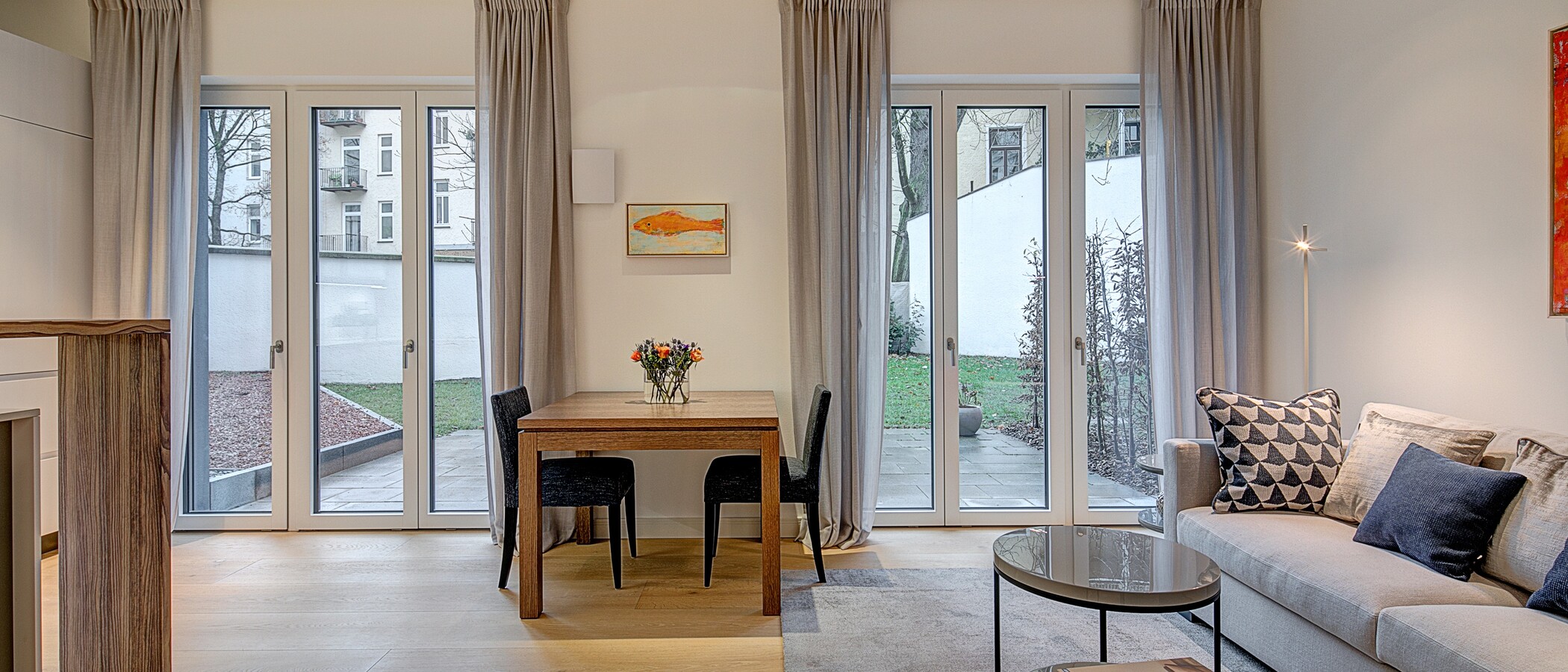 appartamento München Lehel 02 zona living 10209