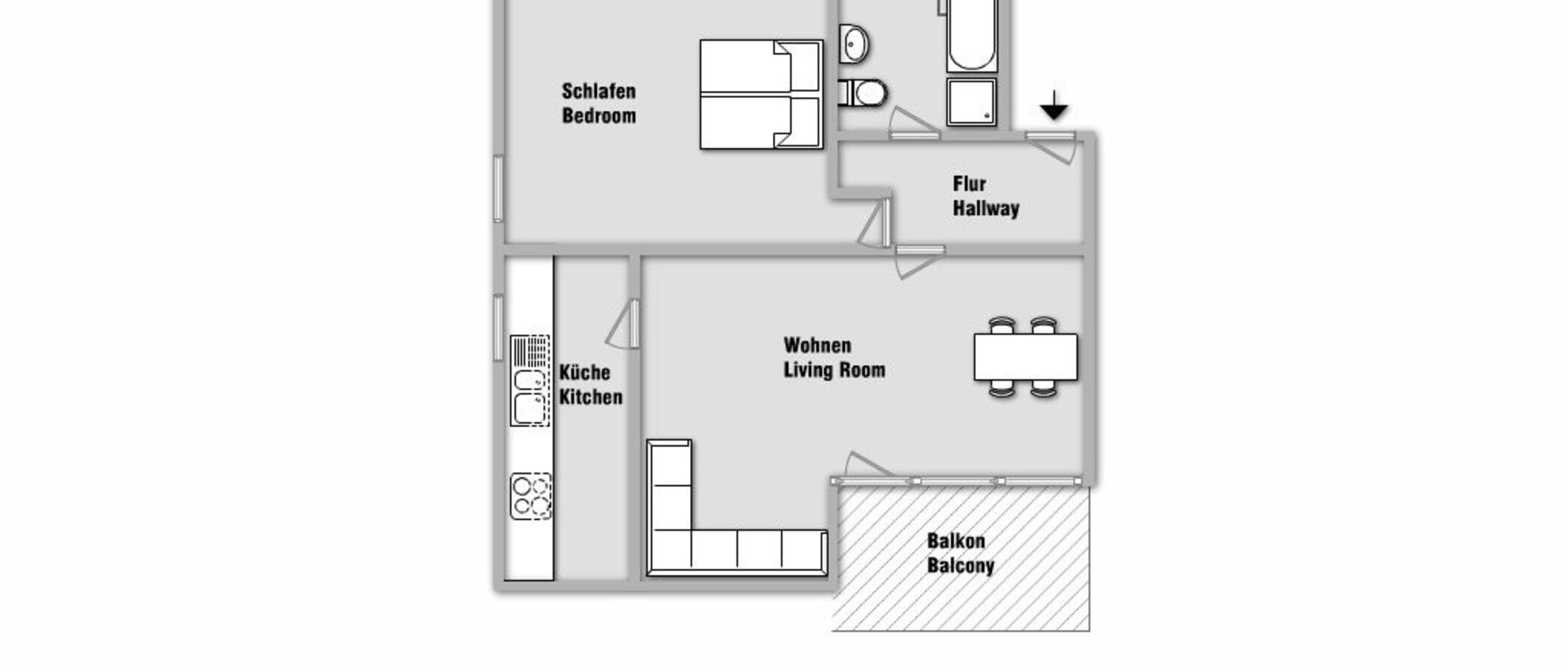 attico München Trudering 01 planimetria 10283