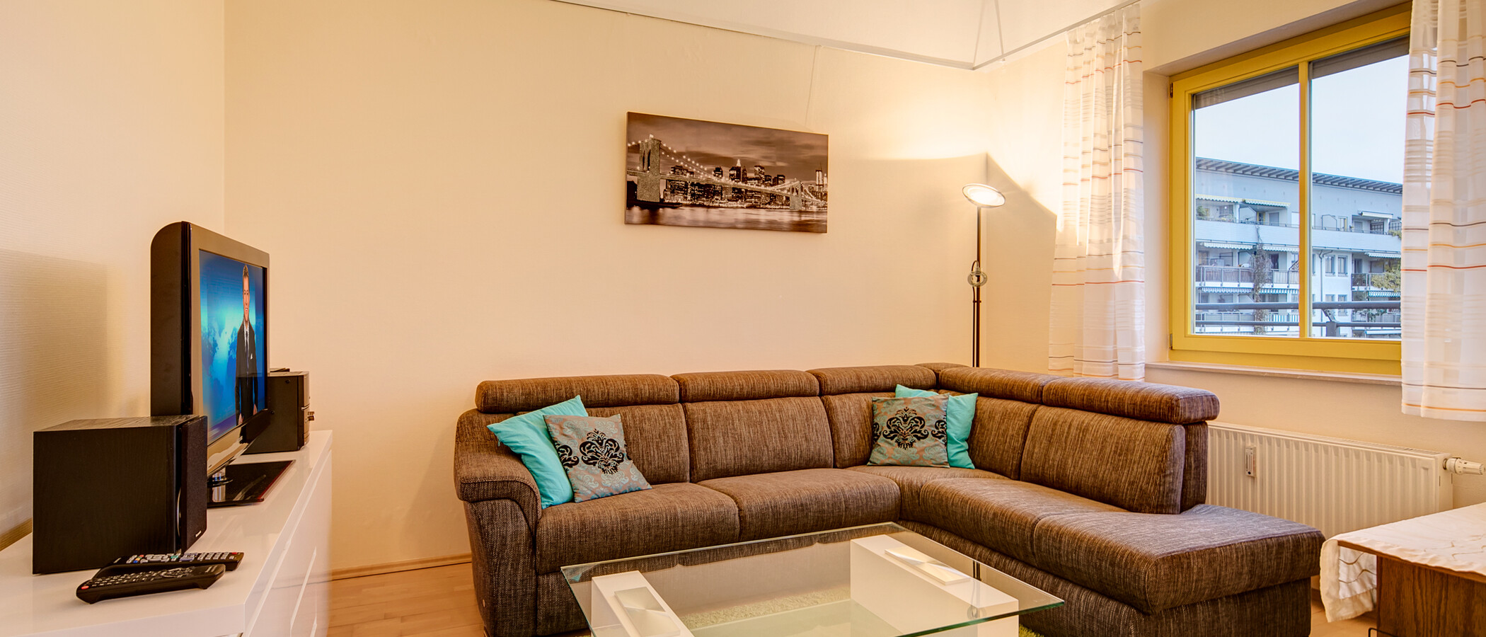 appartamento München Messestadt Riem 01 zona living 10307