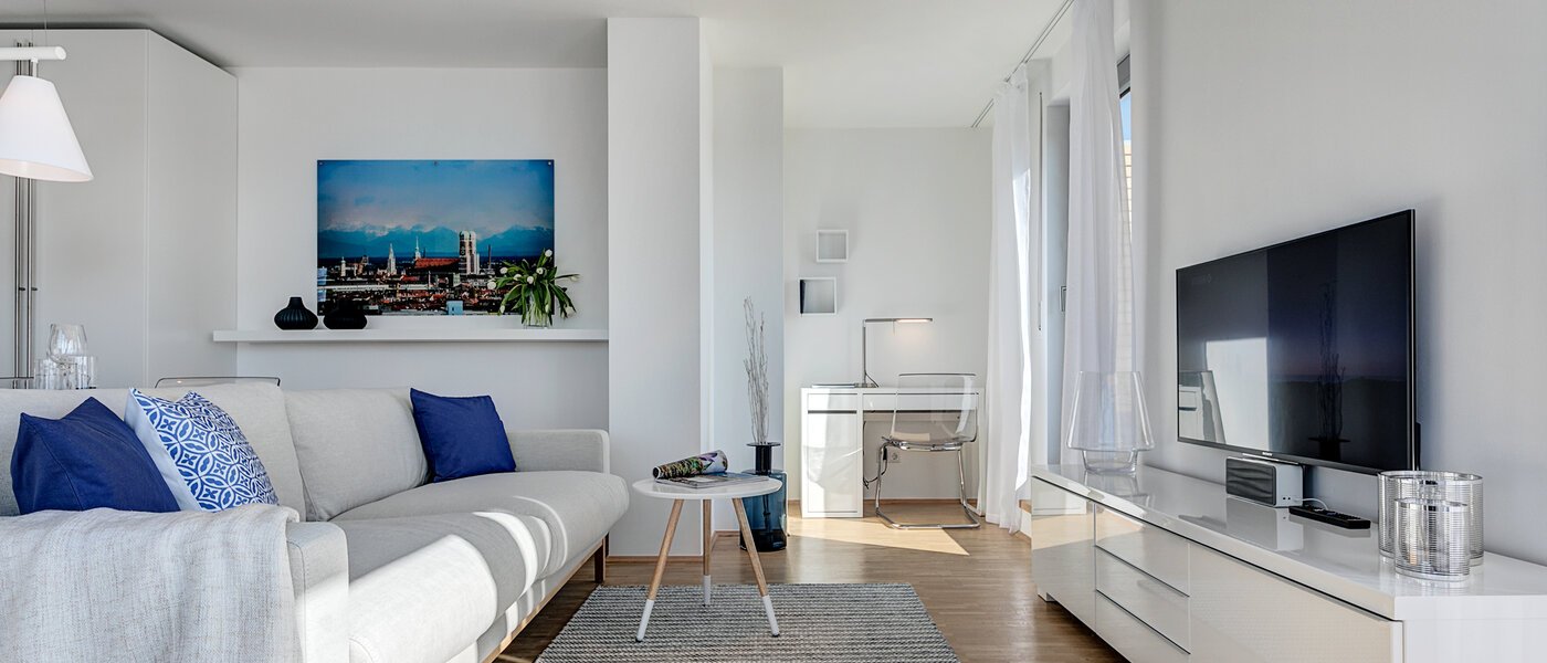 attico con terrazzo München Ramersdorf 03 soggiorno 10340