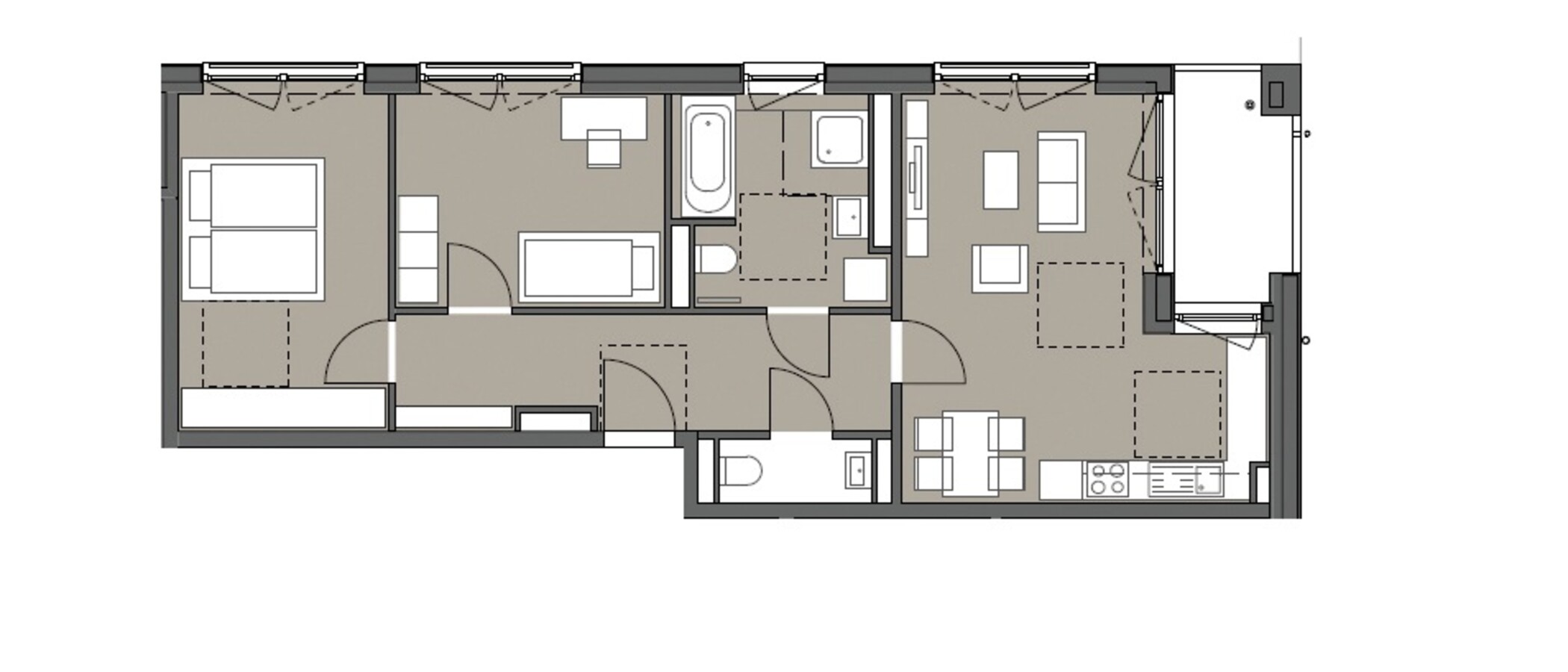 appartamento München Am Hart 01 planimetria 10454
