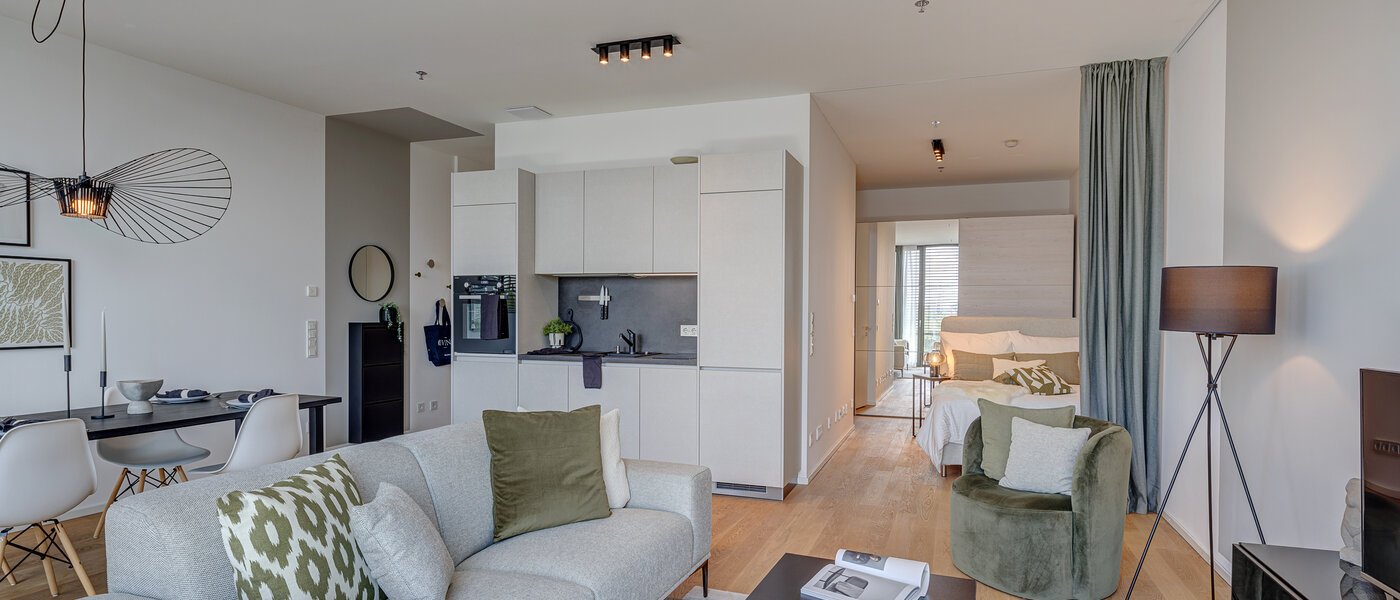 appartamento München Nymphenburg 06 zona living 10455