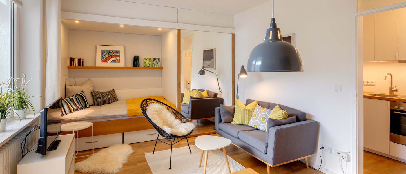 appartamento München Schwabing-West (rund um den Hohenzollernplatz) 01 zona living 10458