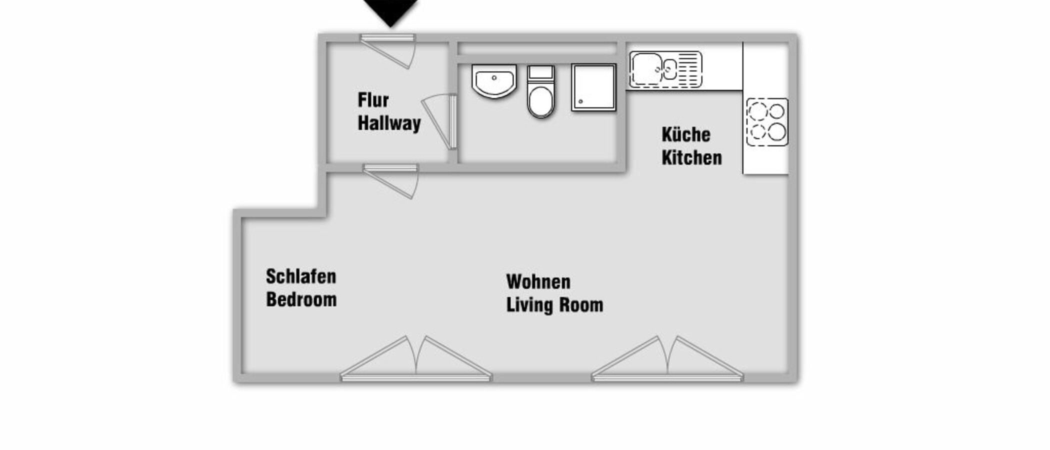 appartamento München Am Hart 01 planimetria 10519