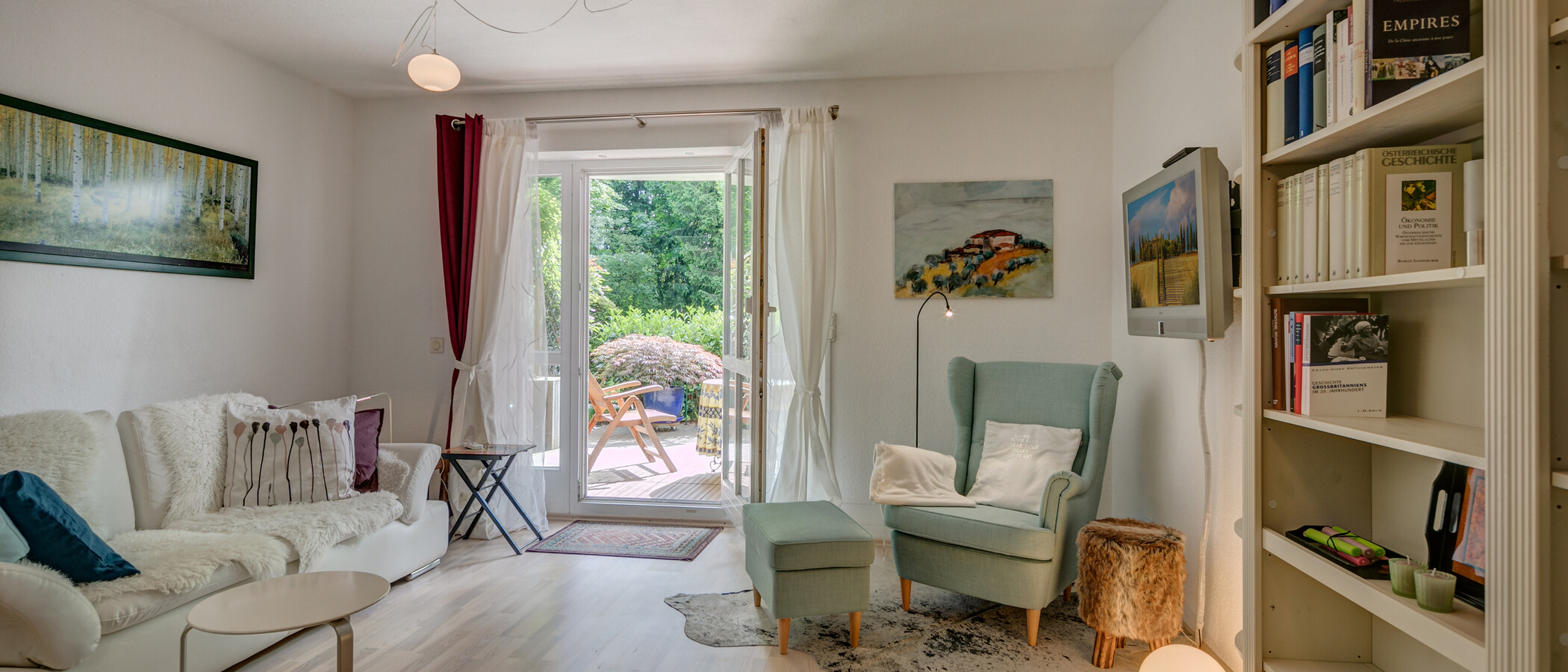 appartamento München Schwabing-Georgenschwaige 01 soggiorno 10584