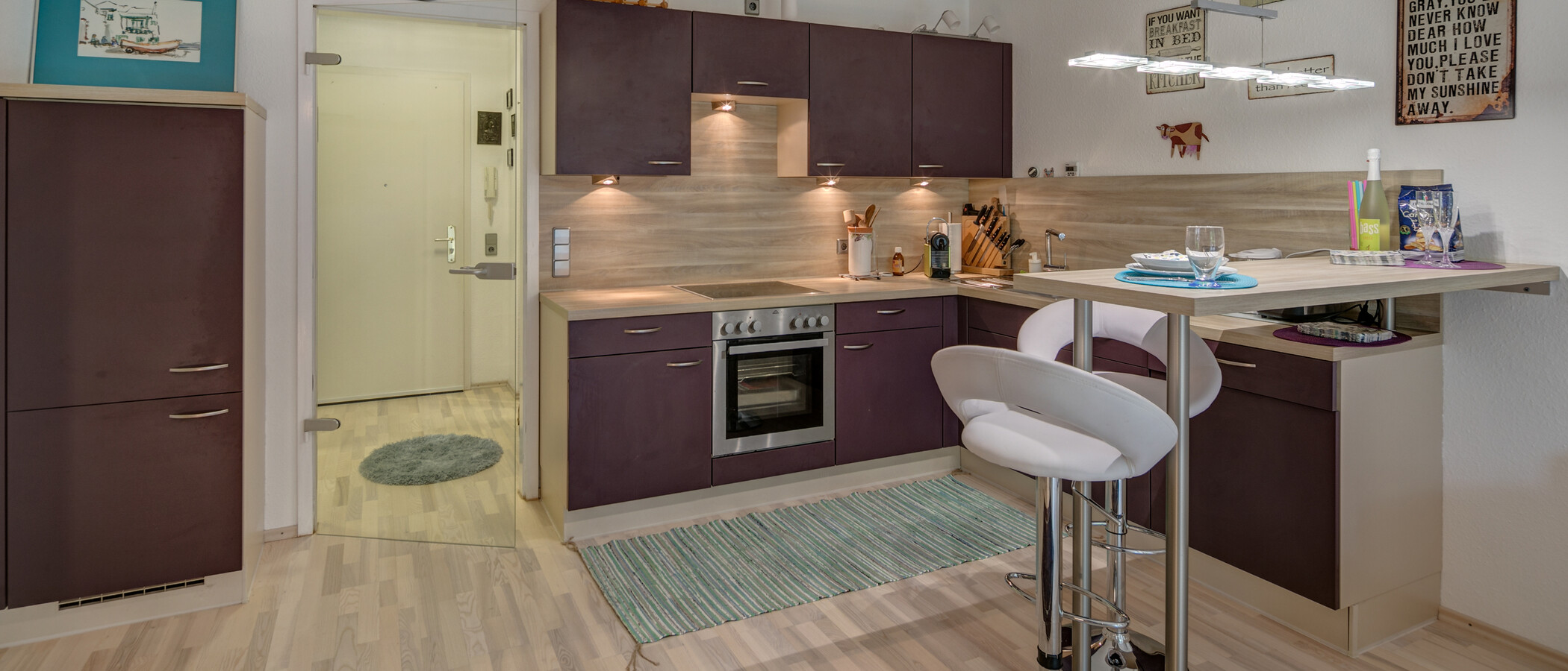 appartamento München Schwabing-Georgenschwaige 02 cucina 10584