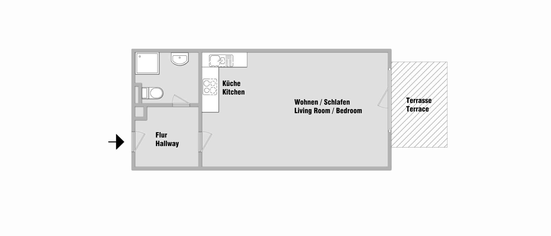 appartamento München Schwabing-Georgenschwaige 01 planimetria 10584