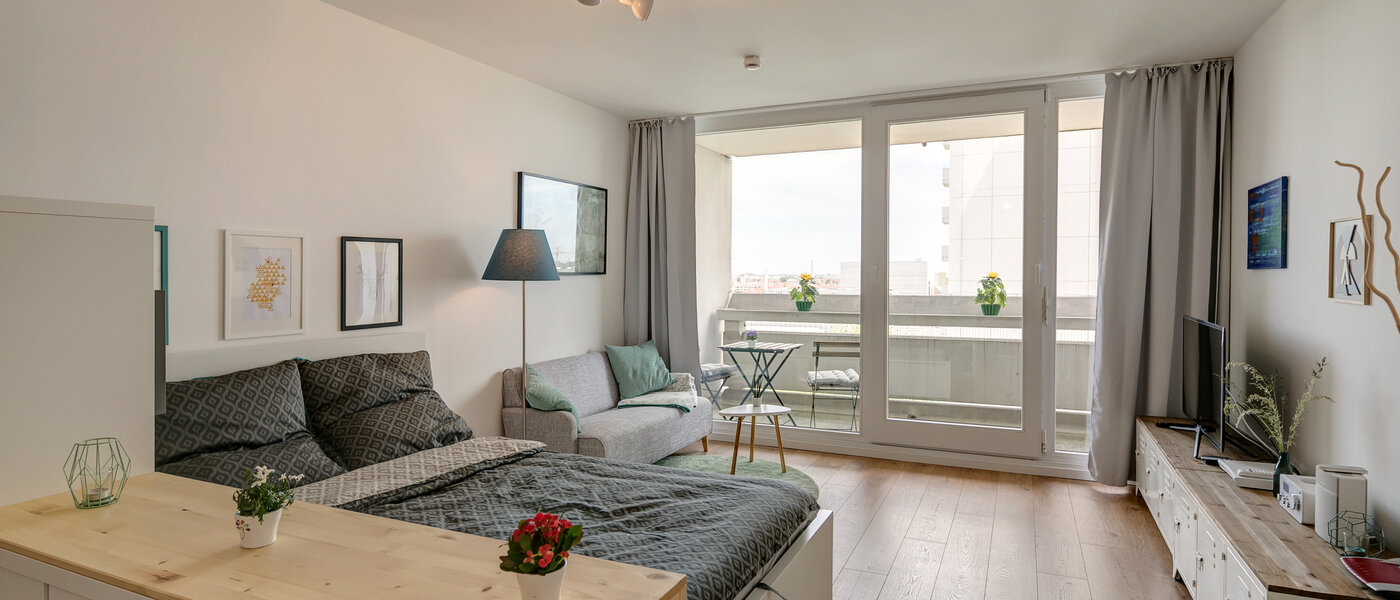 appartamento München Olympiadorf 01 soggiorno 10605