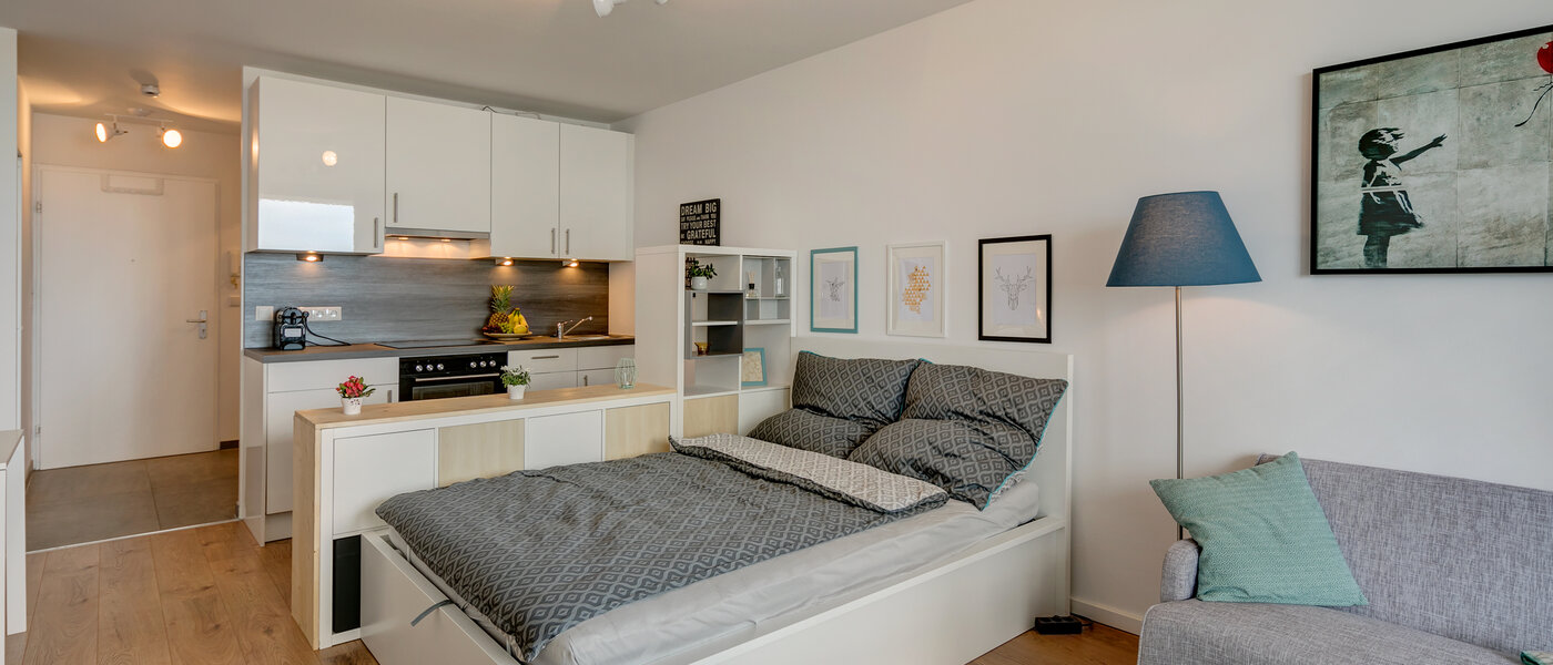 appartamento München Olympiadorf 03 soggiorno 10605