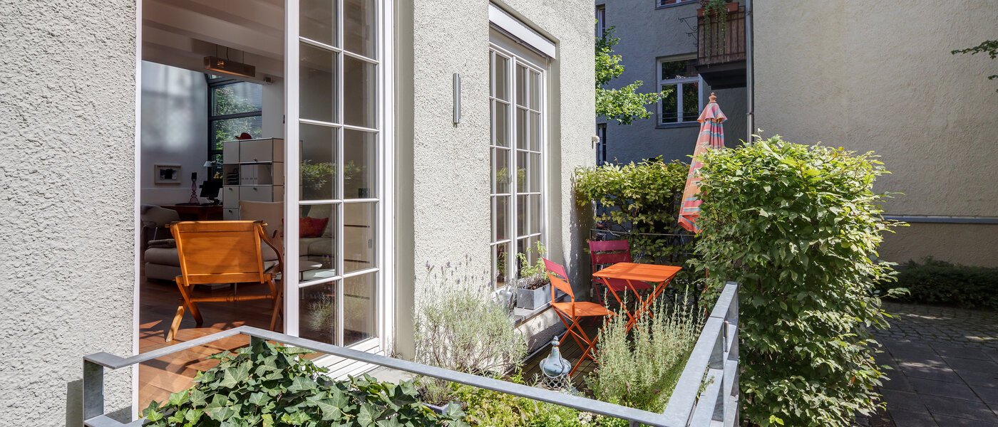 maisonette München Isarvorstadt 01 balcone 10712