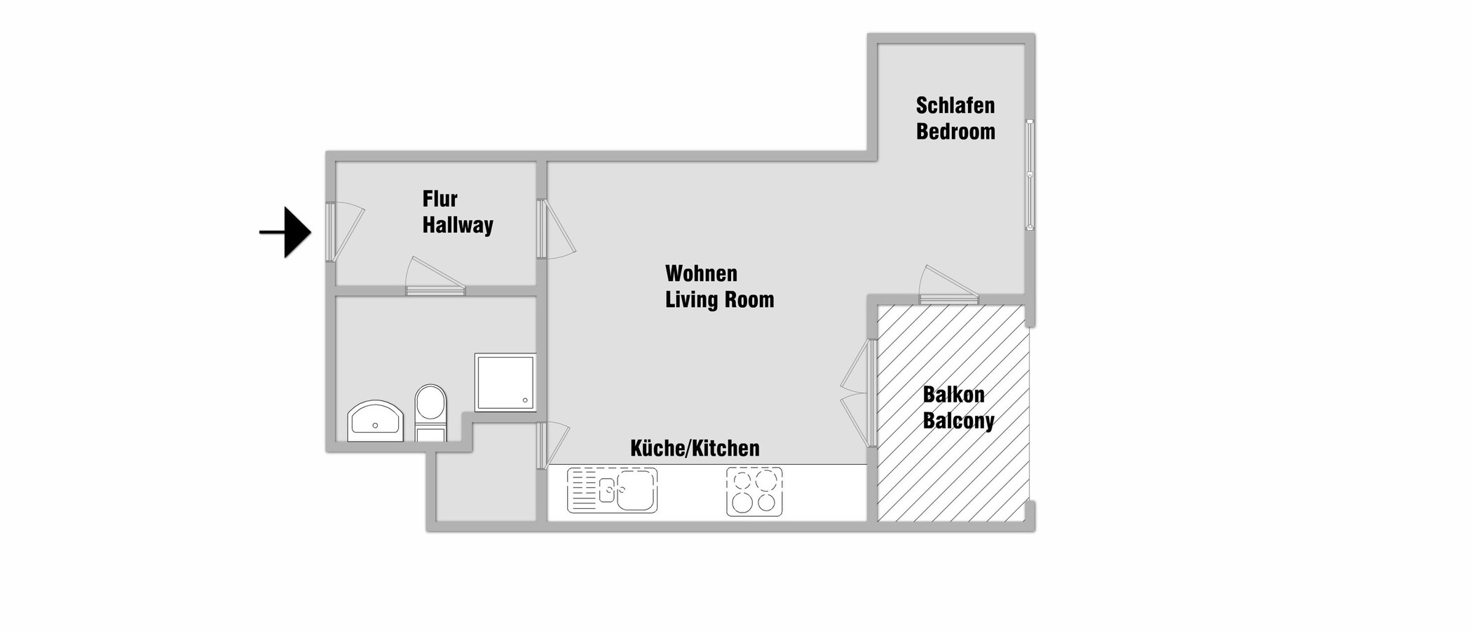 appartamento München Milbertshofen 01 planimetria 10739