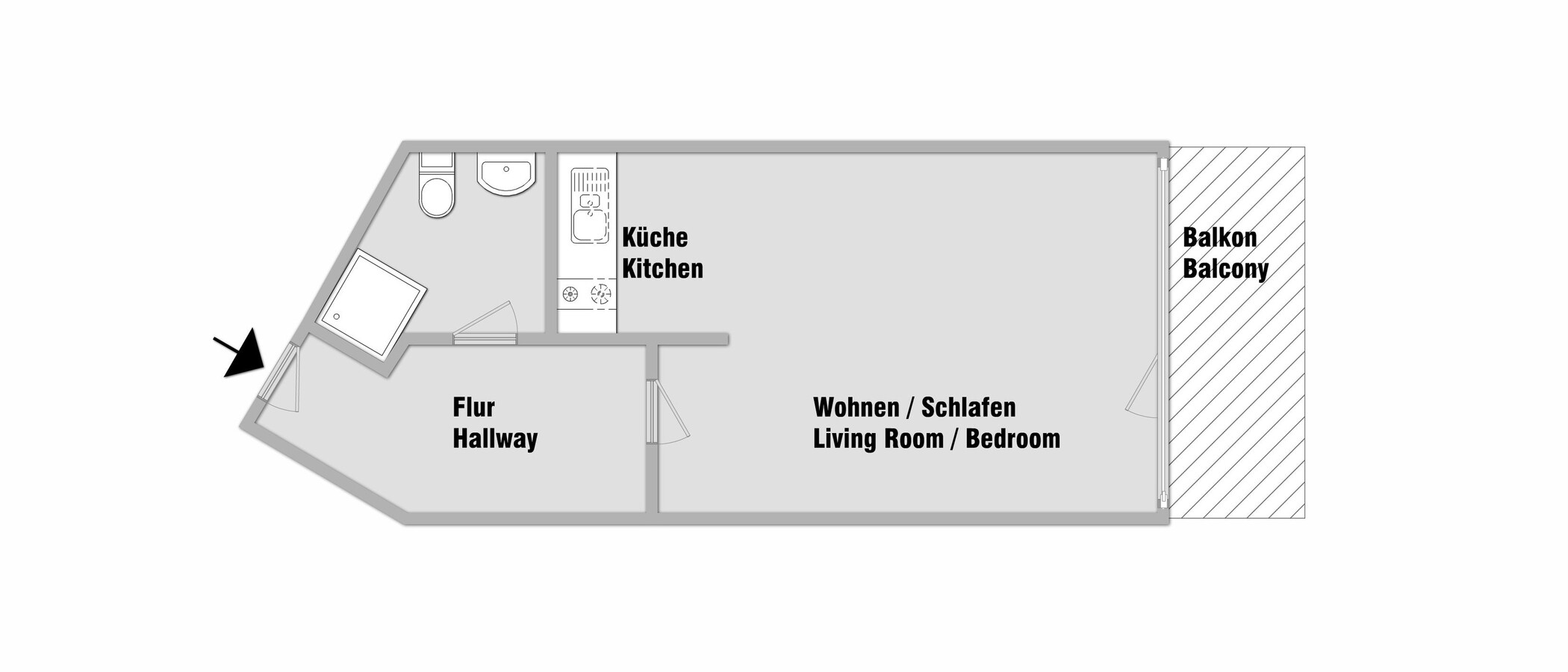 abitazione München Schwabing-Nord (zw. Leopoldstraße & Englischen Garten) 01 planimetria 10753