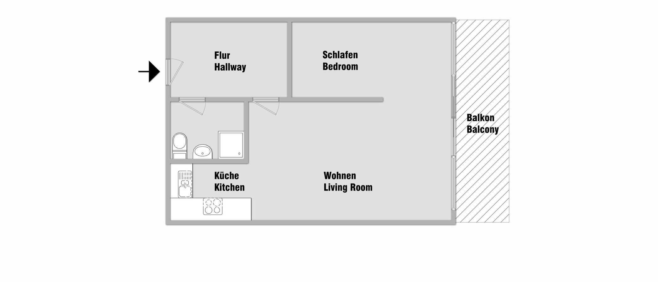 appartamento München Neuhausen 01 planimetria 10774