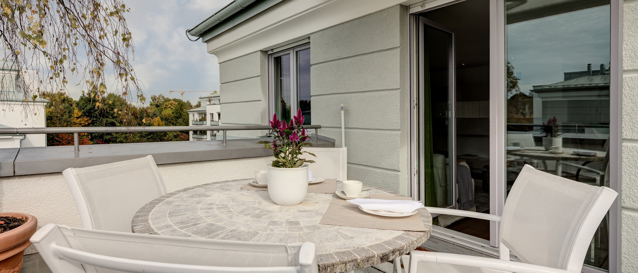 attico con terrazzo München Bogenhausen 03 terrazza 10781