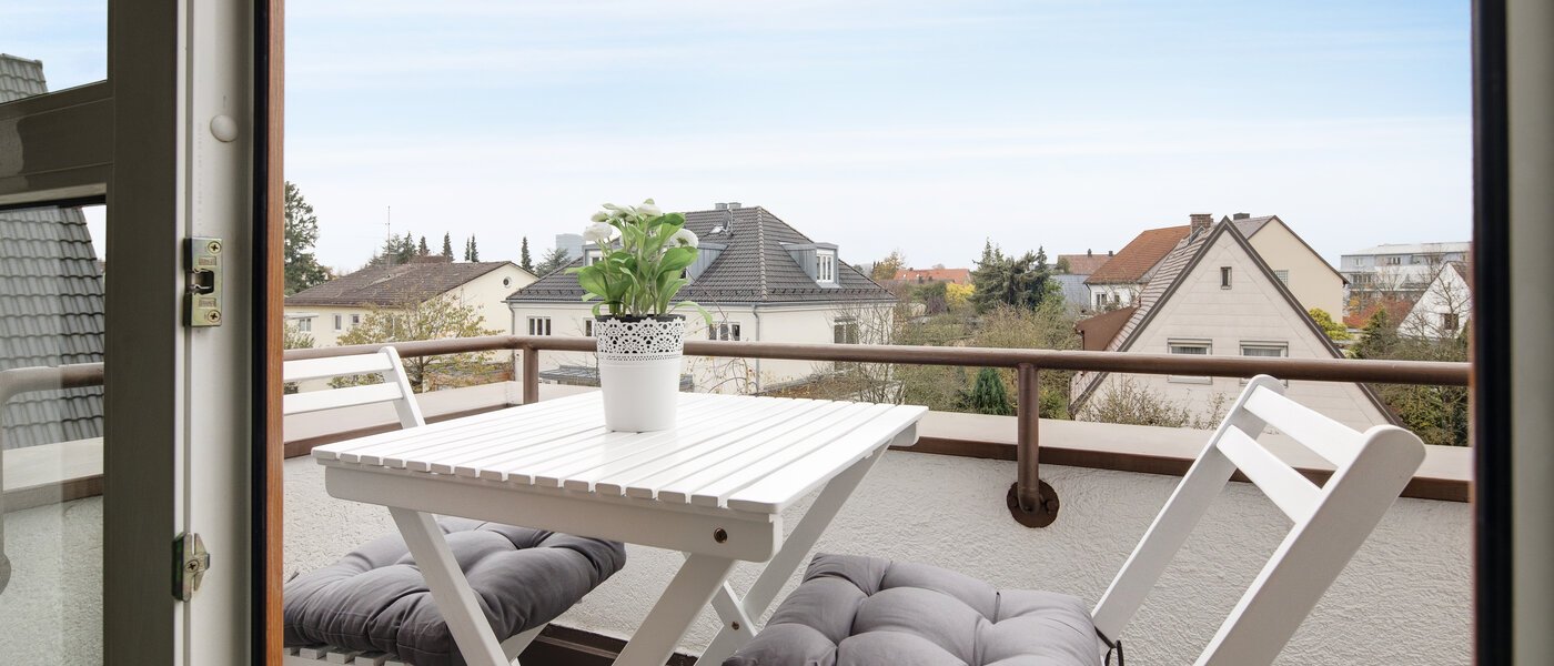 attico München Denning 01 2° balcone 10809
