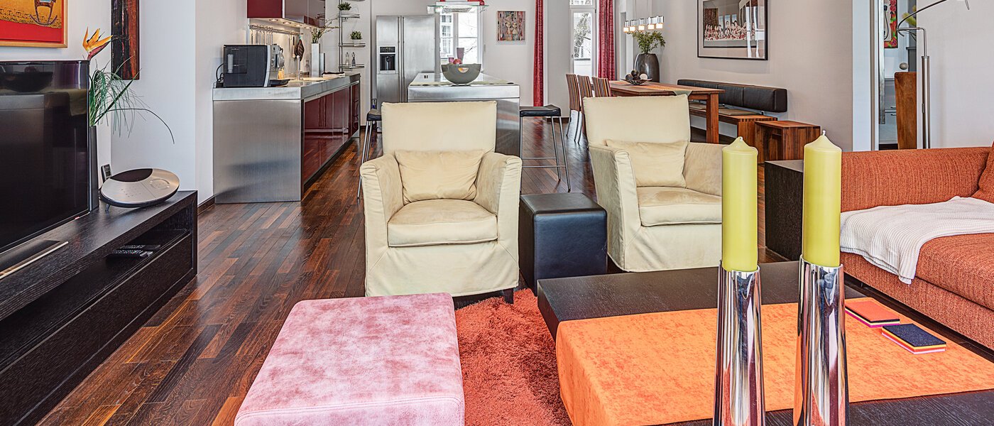 appartamento München Bogenhausen 04 soggiorno 10830