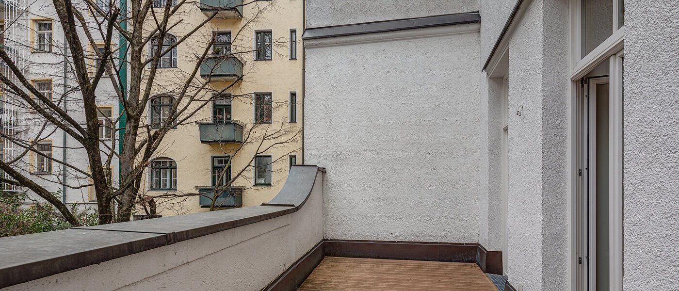 appartamento München Bogenhausen 03 balcone 10830