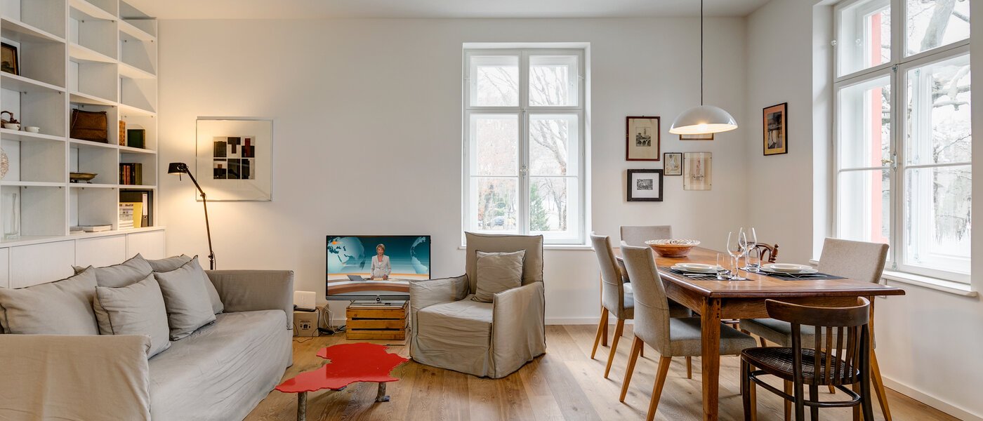 appartamento München Nymphenburg-Gern 01 soggiorno 10861