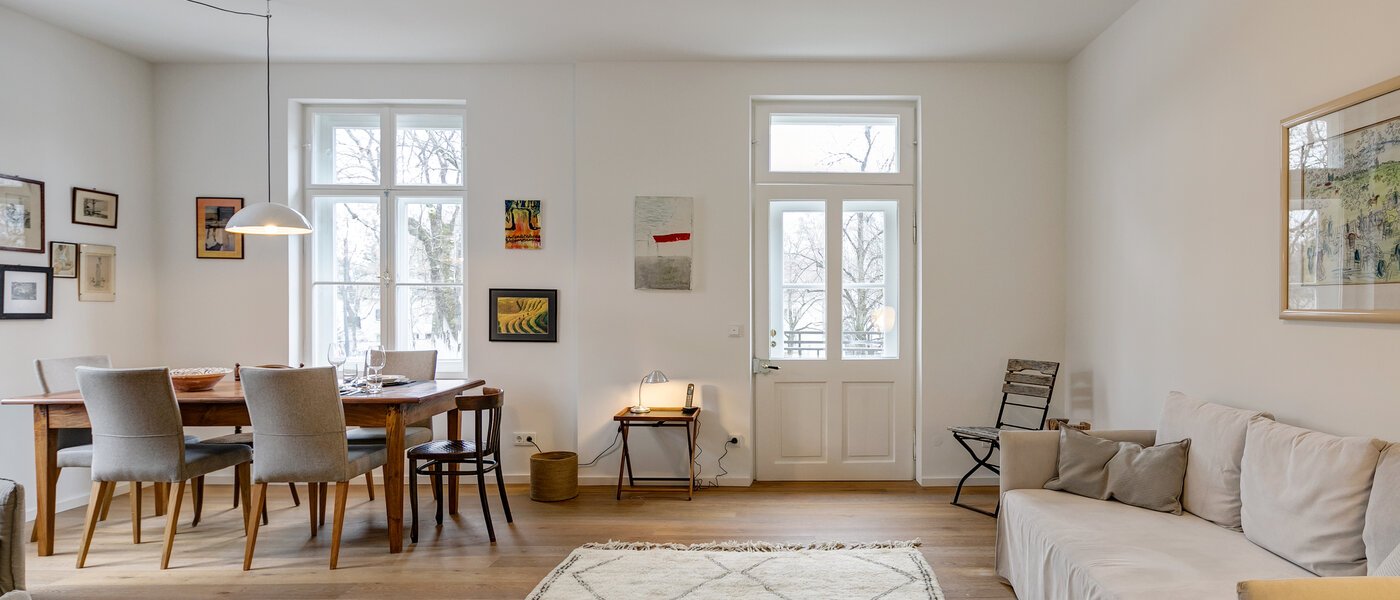 appartamento München Nymphenburg-Gern 02 soggiorno 10861