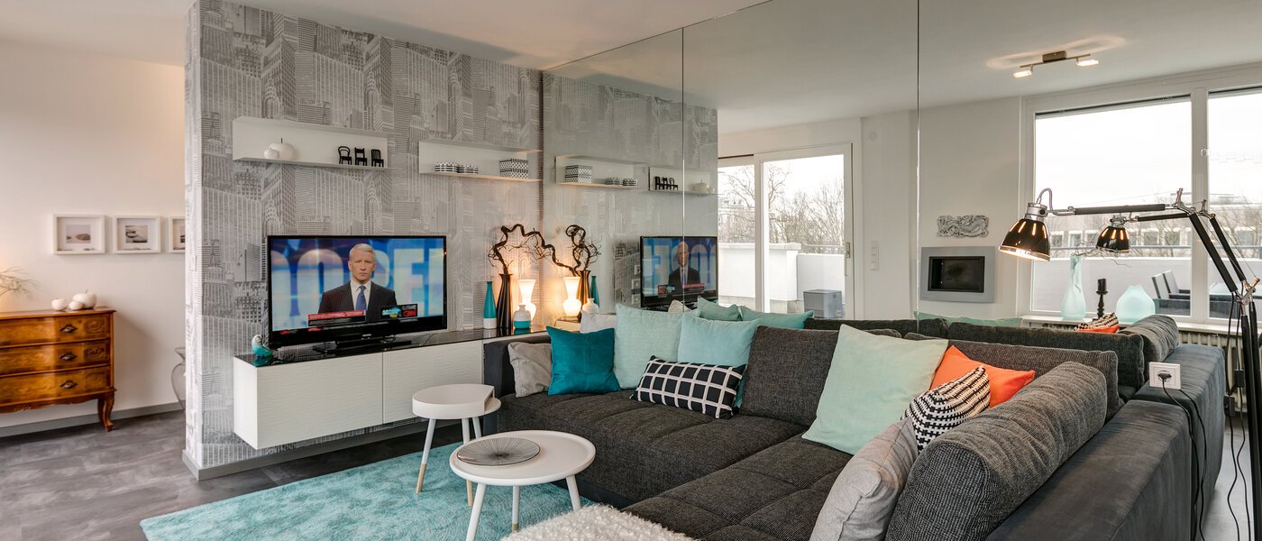 appartamento München Neuhausen 02 zona living 10865