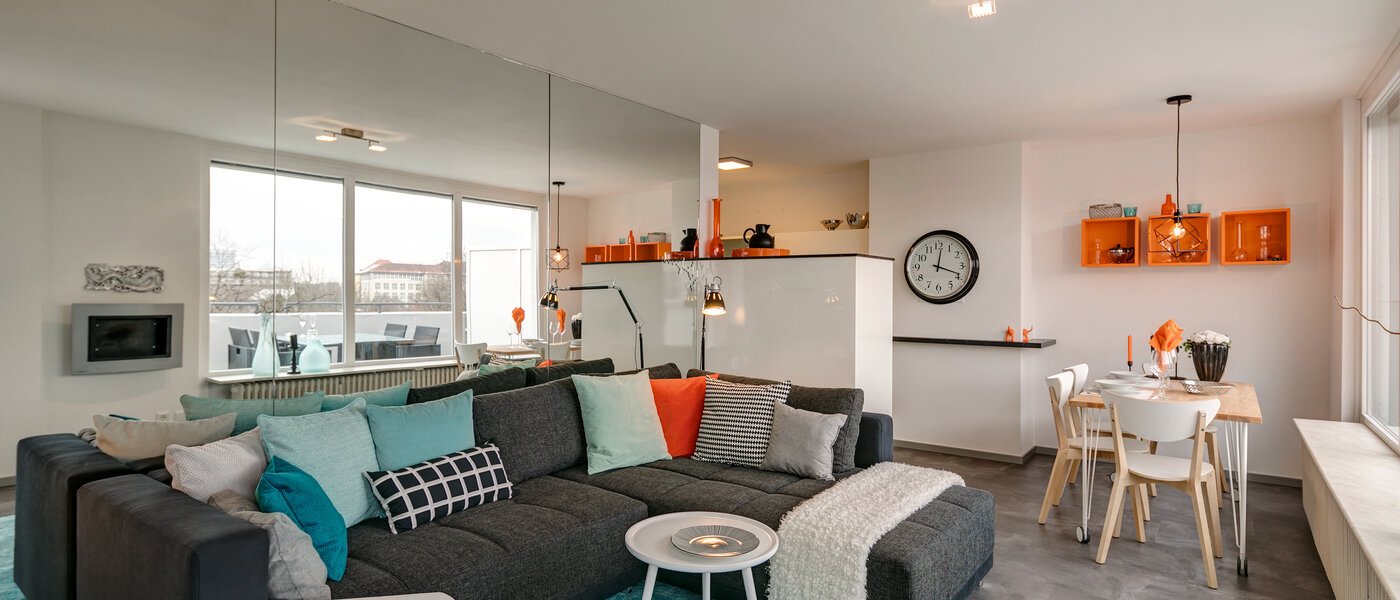 appartamento München Neuhausen 03 zona living 10865