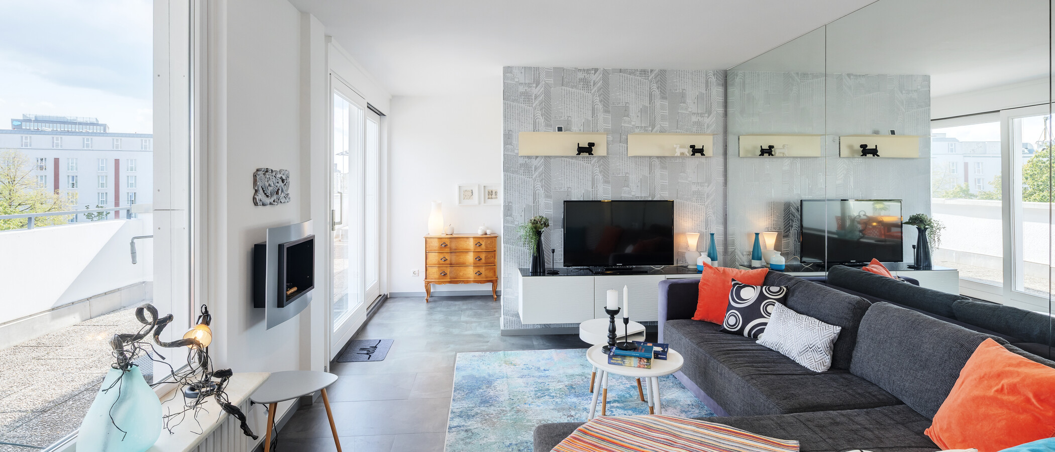 appartamento München Neuhausen 03 zona living 10865