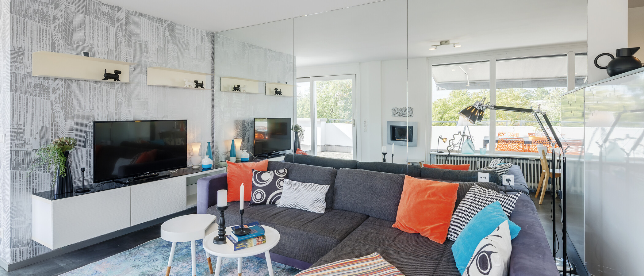 appartamento München Neuhausen 04 zona living 10865