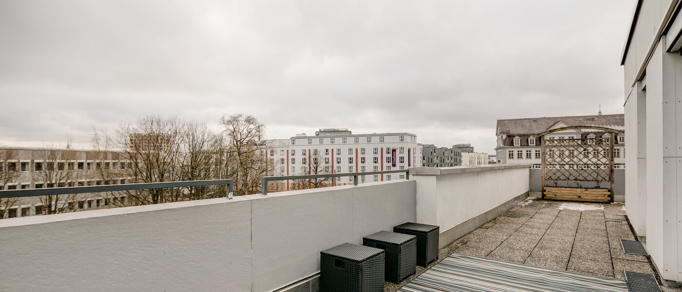 appartamento München Neuhausen 01 terrazza sul tetto 10865