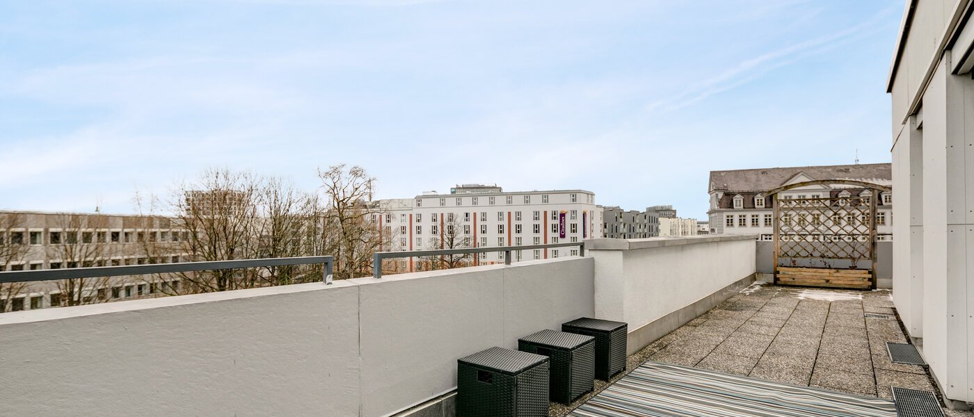 appartamento München Neuhausen 01 terrazza sul tetto 10865