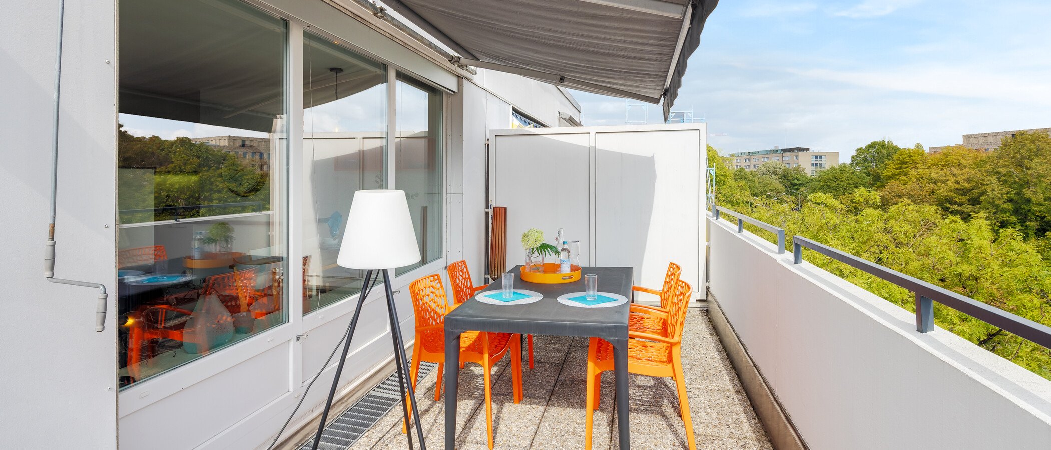 appartamento München Neuhausen 01 terrazza sul tetto 10865