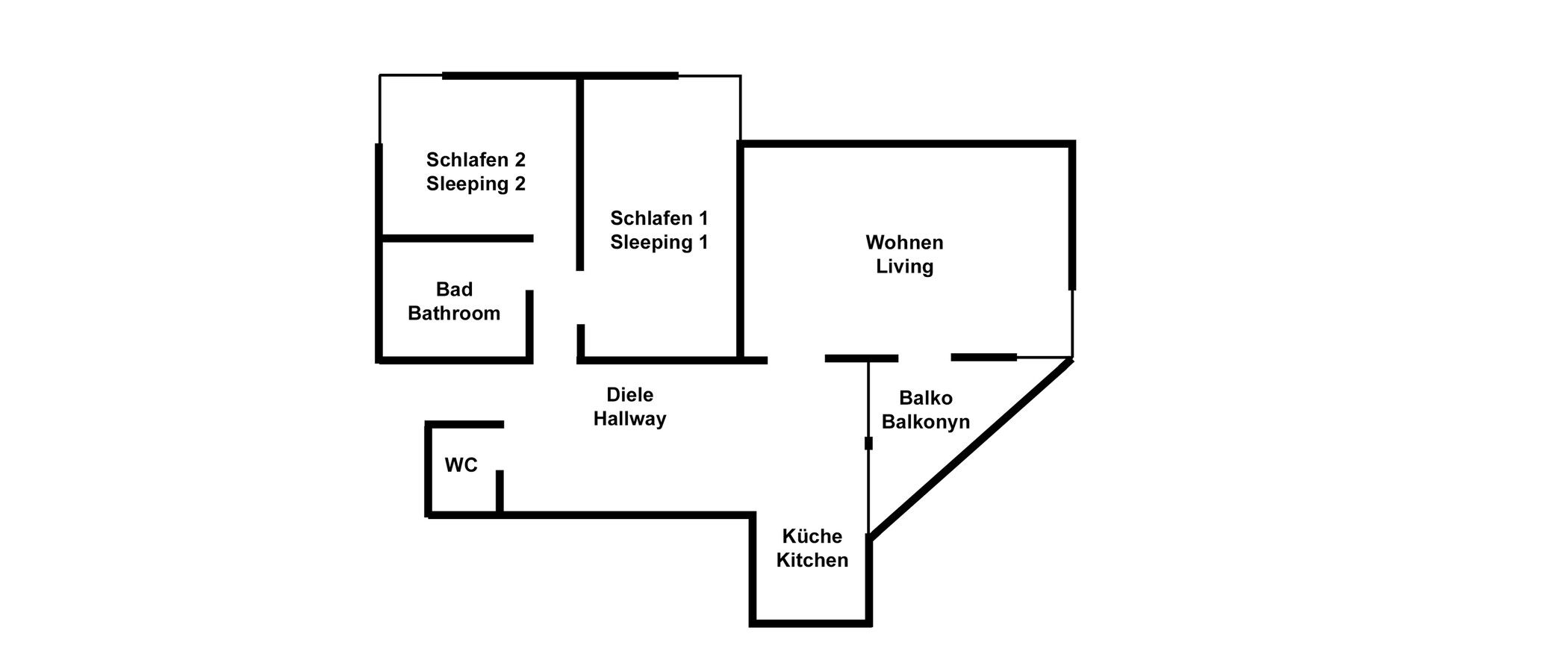 appartamento München Schwabing (rechts der Leopoldstraße) 01 planimetria 10897