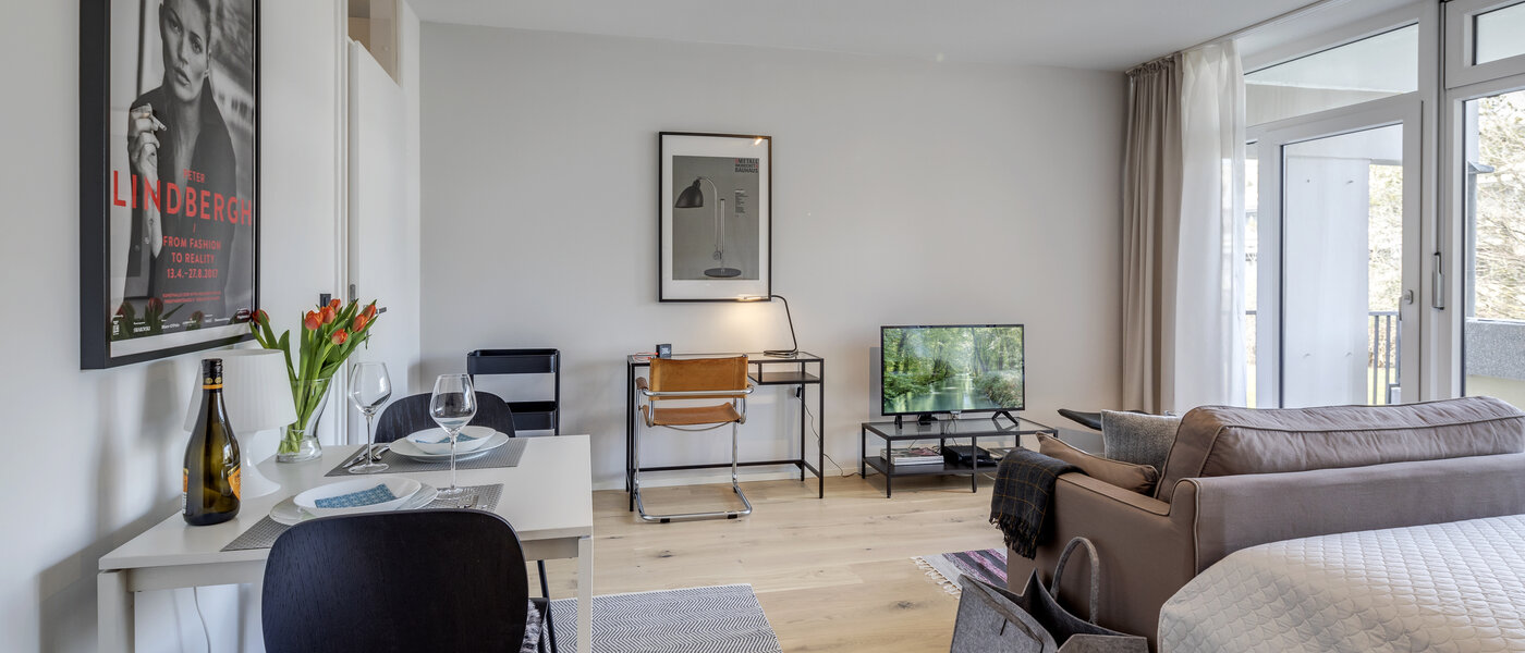 appartamento München Obermenzing 04 soggiorno 10924