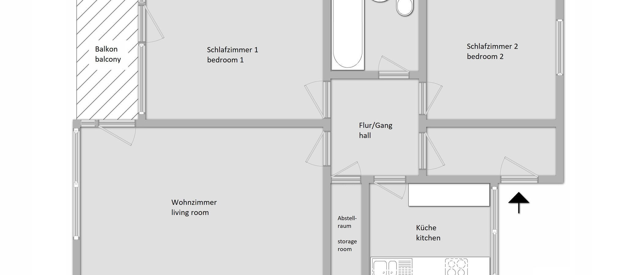 appartamento München Laim 01 planimetria 10936
