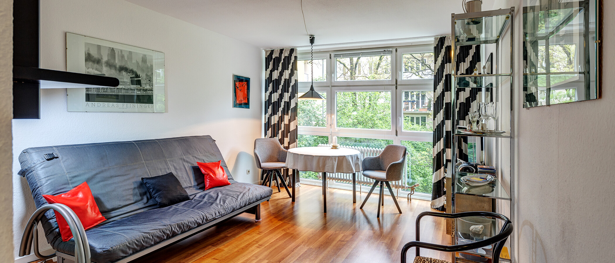 abitazione München Schwabing (links der Leopoldstraße) 01 zona living 1095