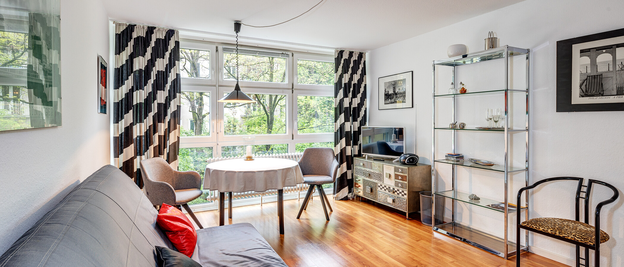 abitazione München Schwabing (links der Leopoldstraße) 03 zona living 1095