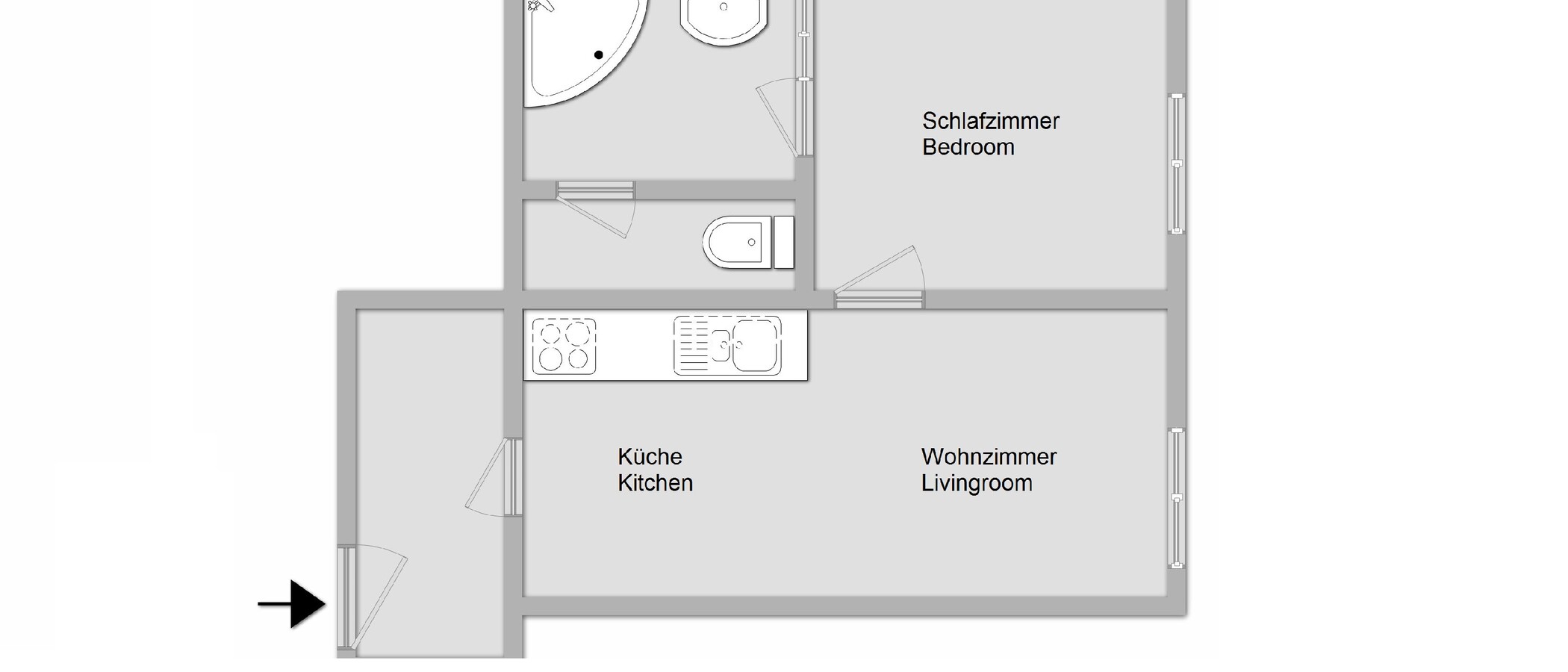 appartamento München Haidhausen 01 planimetria 10977