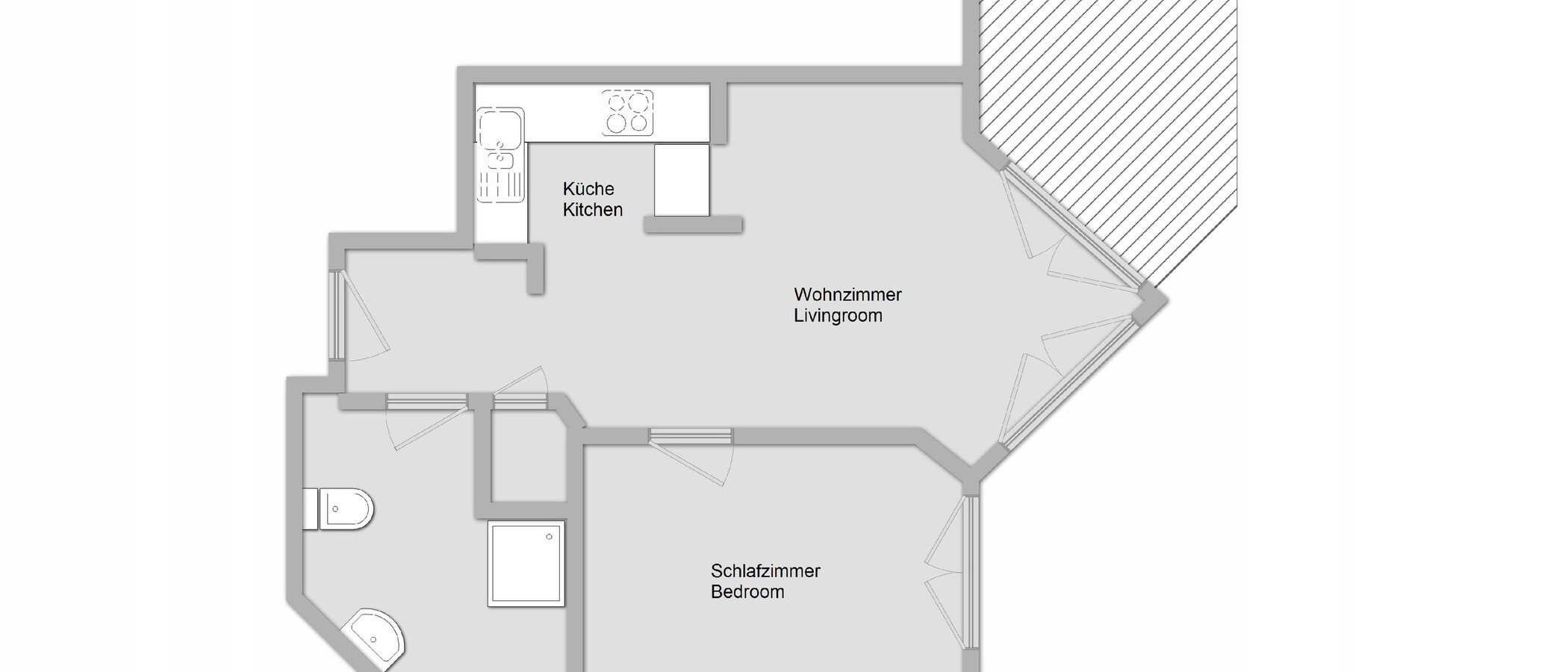 appartamento Ismaning 01 planimetria 10988