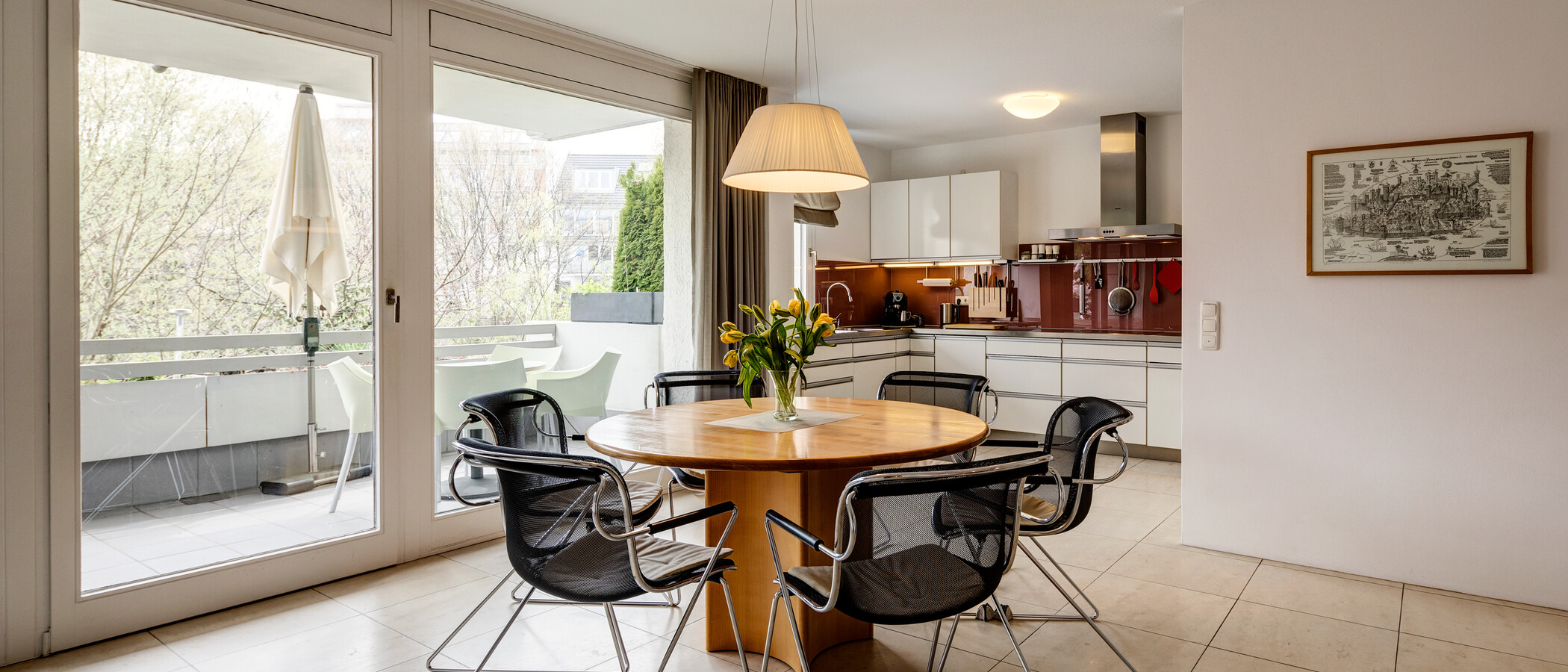 maisonette München Schwabing-West (rund um den Hohenzollernplatz) 01 sala da pranzo 11000