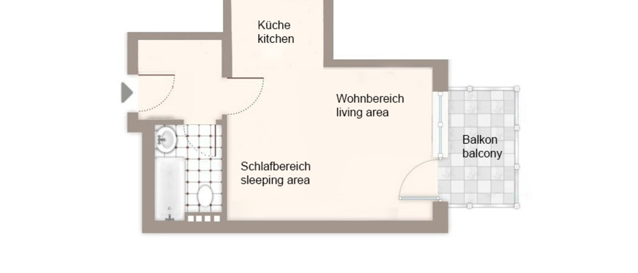 appartamento München Laim 01 planimetria 11023