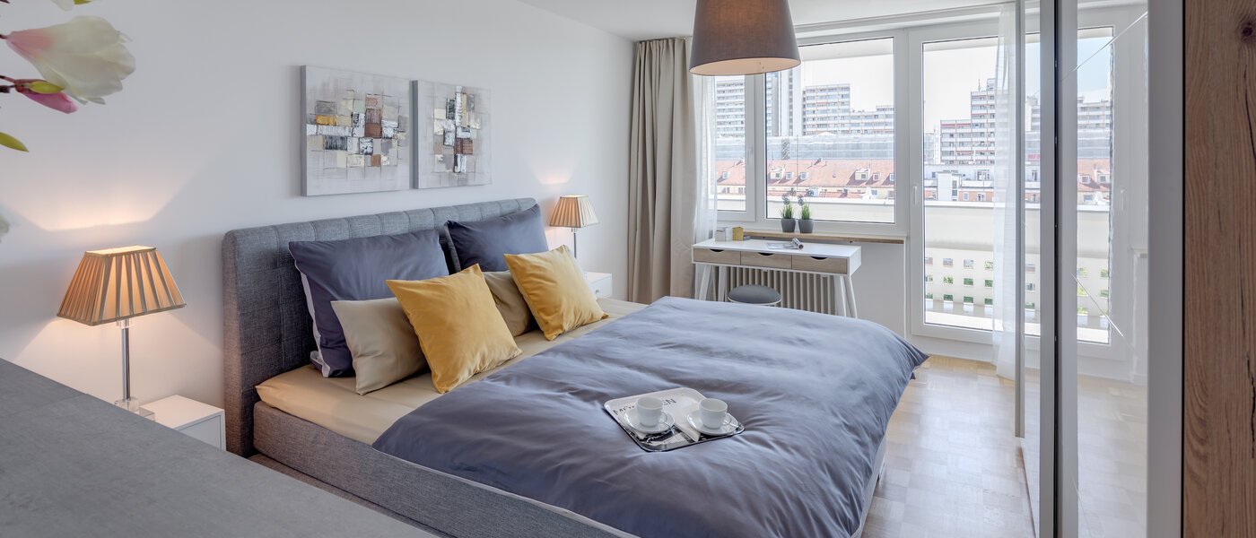 appartamento München Schwabing (links der Leopoldstraße) 01 camera da letto 11029