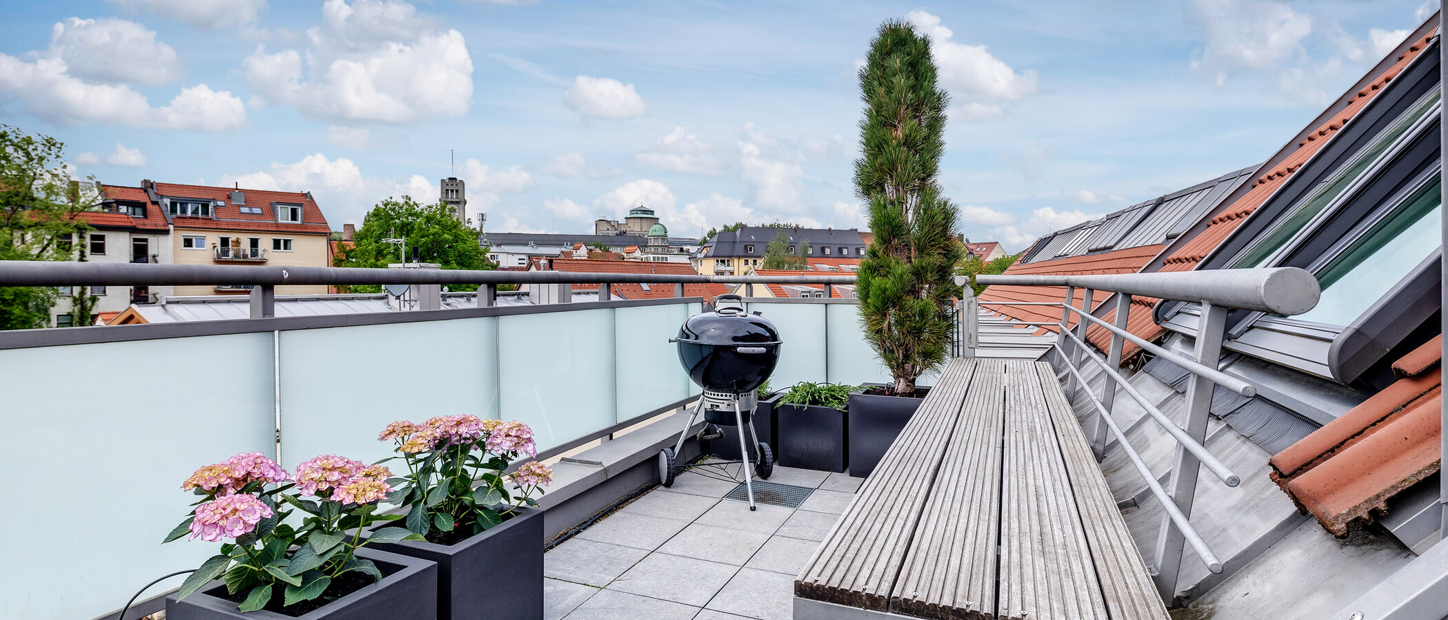 appartamento con galleria München Au 03 terrazza sul tetto 11032