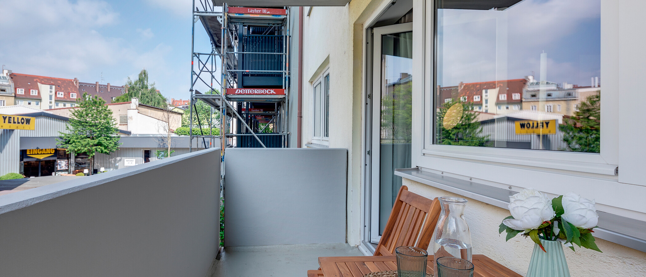 appartamento München Isarvorstadt 02 balcone 11049