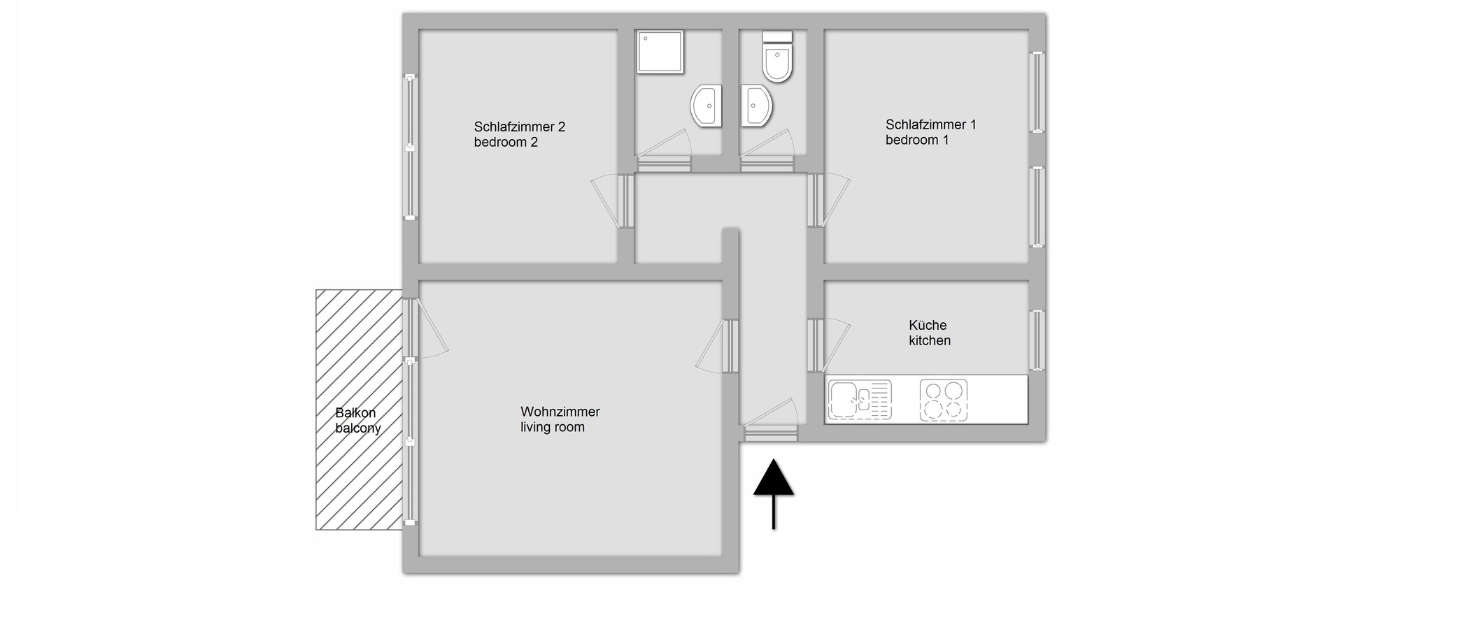 appartamento München Isarvorstadt 01 planimetria 11049