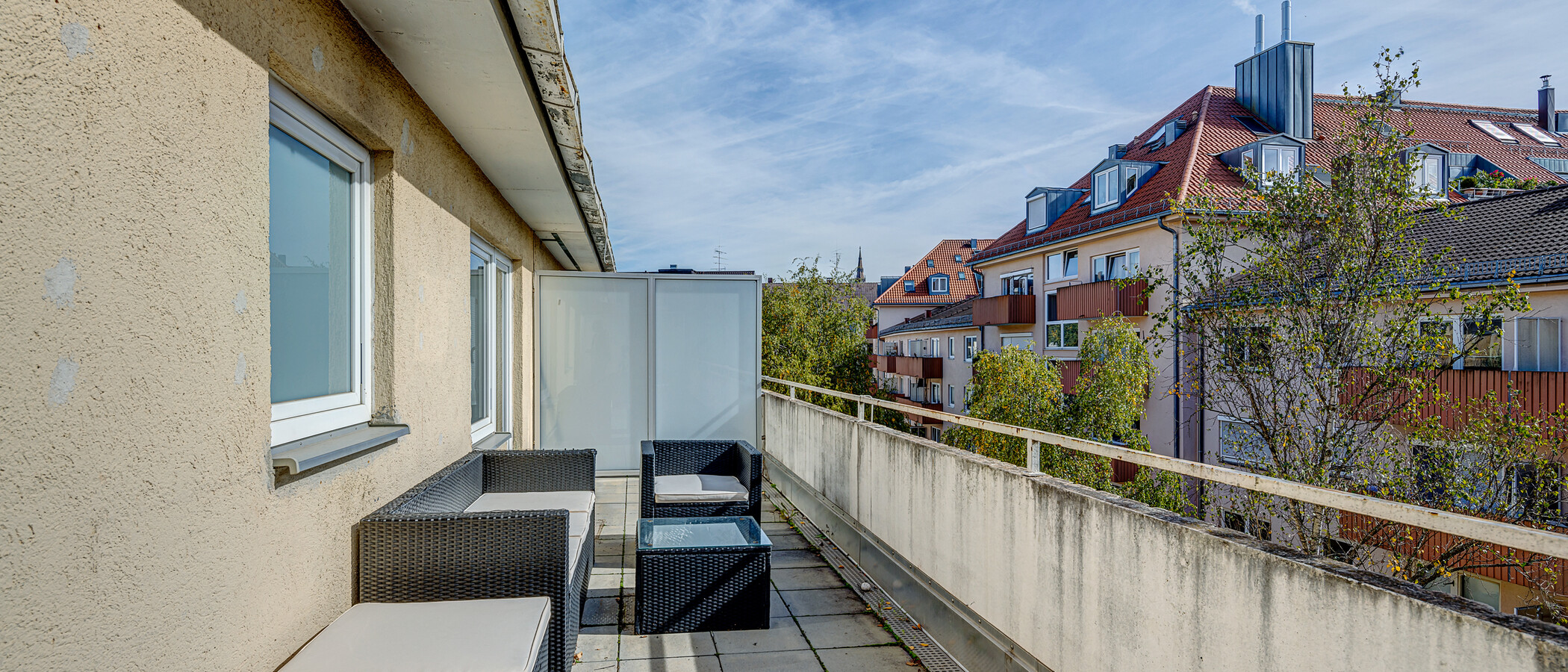 appartamento München Untergiesing 01 terrazza sul tetto 11056