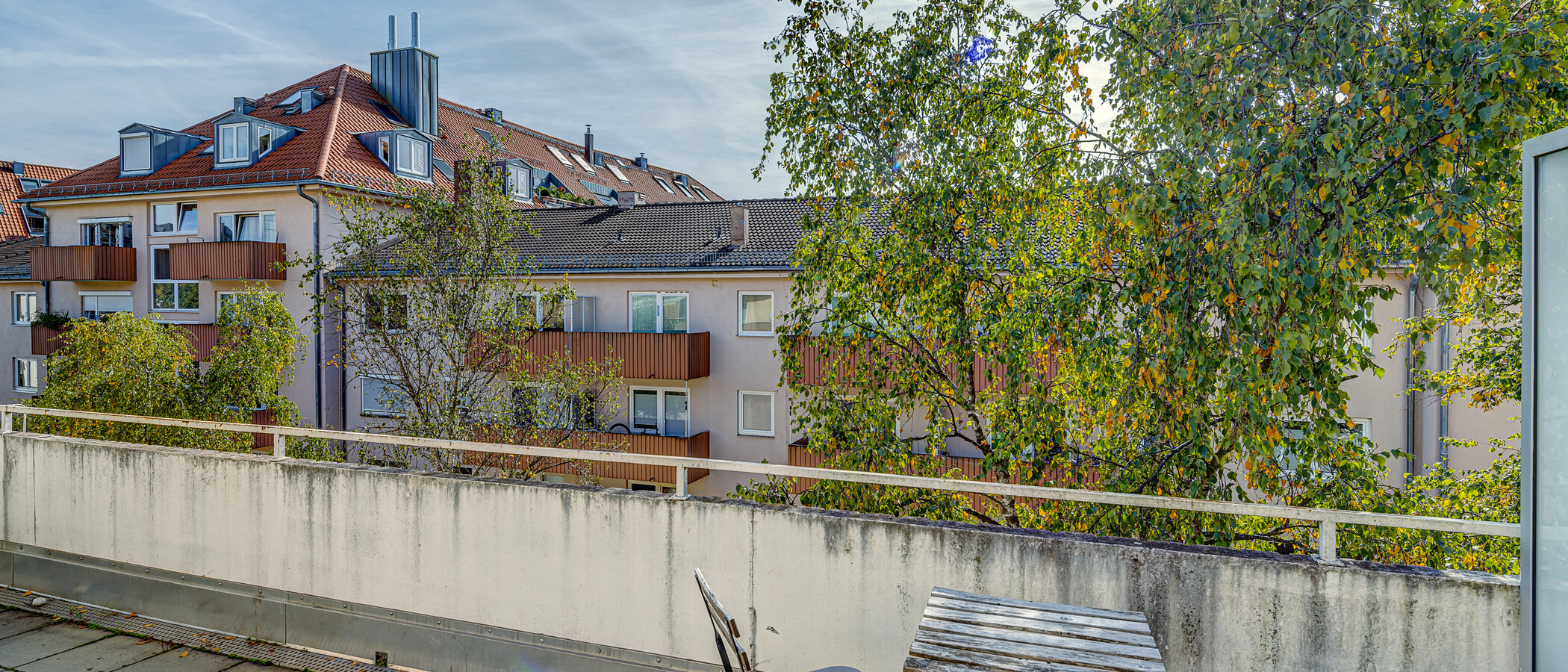 appartamento München Untergiesing 02 terrazza sul tetto 11056