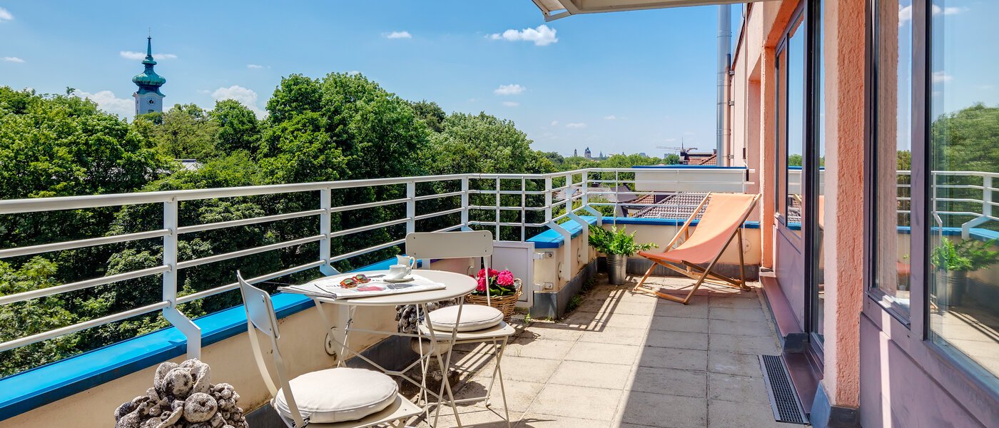 attico con terrazzo München Bogenhausen 01 terrazza 11076
