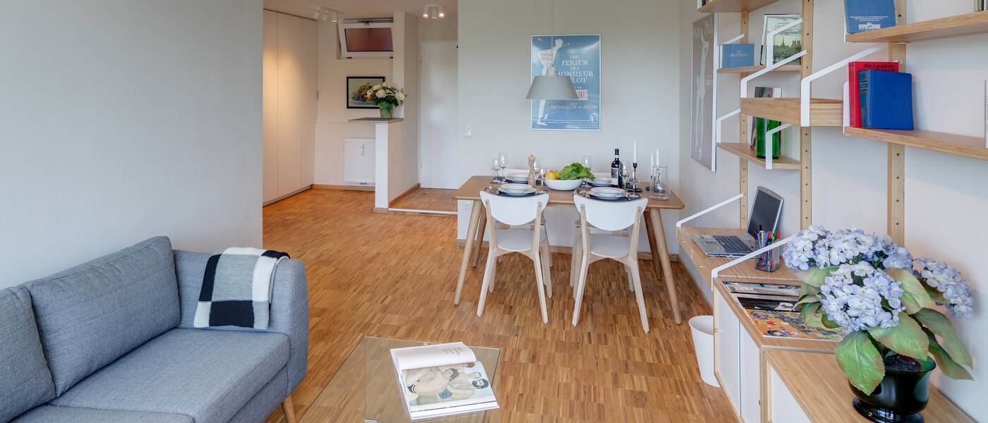 attico con terrazzo München Bogenhausen 03 zona living 11076