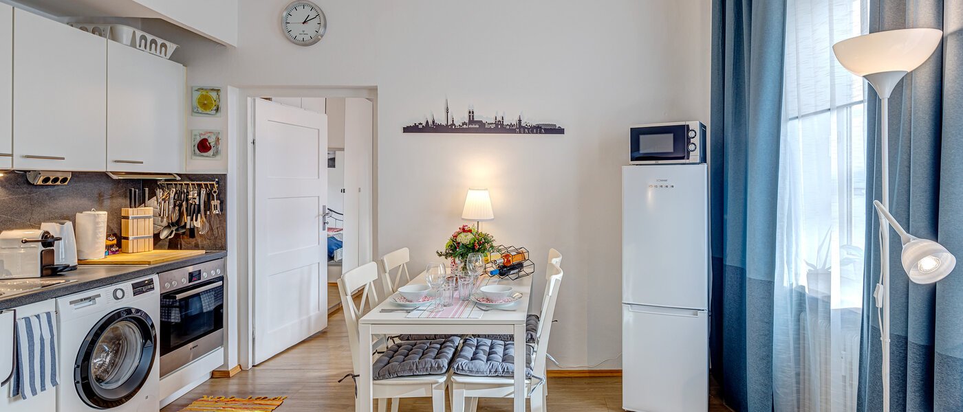 appartamento München Lehel 03 zona living 11085